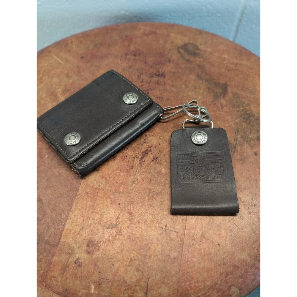 Vintage Arizona Jean Co. Leather Wallet And Pant Loop Brown